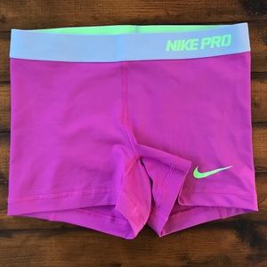 Hot Pink Nike Dry Fit Spandex Shorts